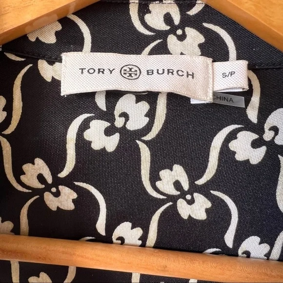 Tory Burch Printed Polo Dress 100% Silk - Picture 8 of 8